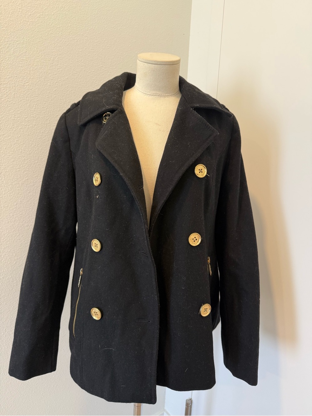 Michael kors Double-Breasted Wool Peacoat